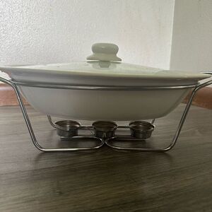 3 piece food warmer set